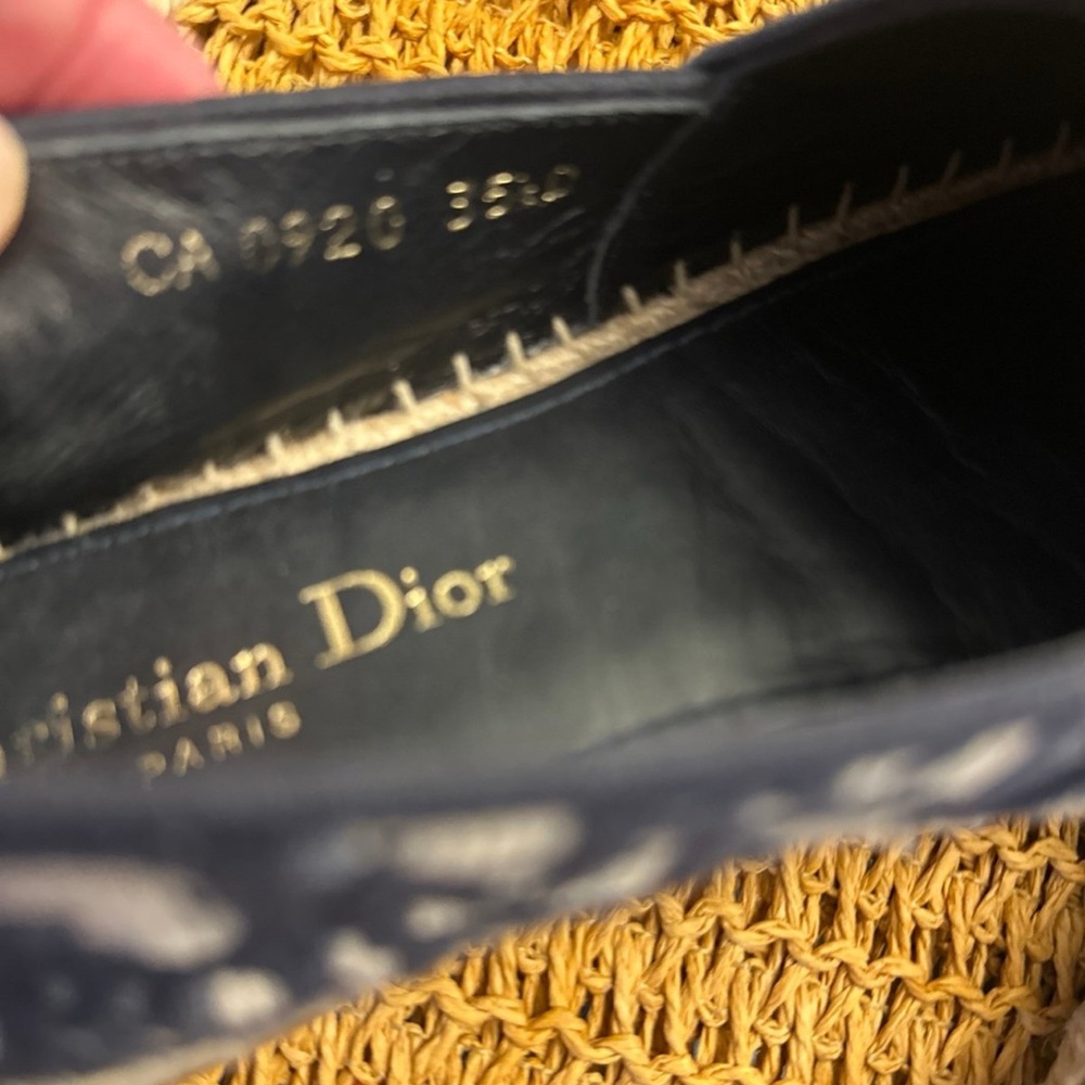 Dior Navy and Cream Espadrilles - Picture 5 of 7